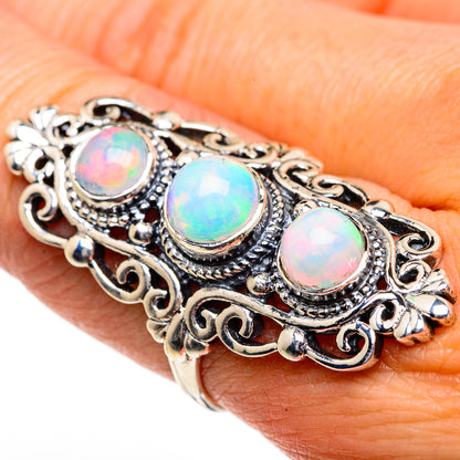 Ethiopian Opal Rings handcrafted by Ana Silver Co - RING84743