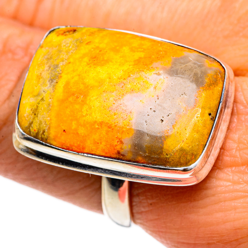 Bumble Bee Jasper Rings handcrafted by Ana Silver Co - RING84744