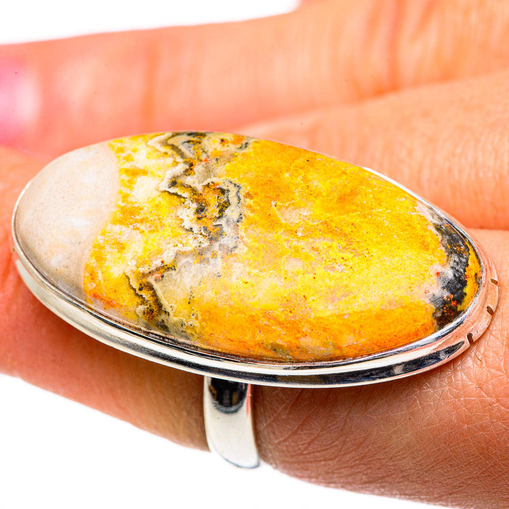 Bumble Bee Jasper Rings handcrafted by Ana Silver Co - RING84745