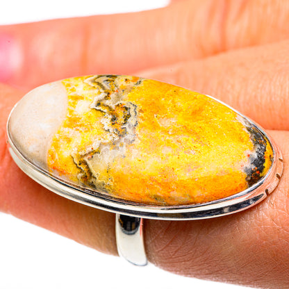 Bumble Bee Jasper Rings handcrafted by Ana Silver Co - RING84745