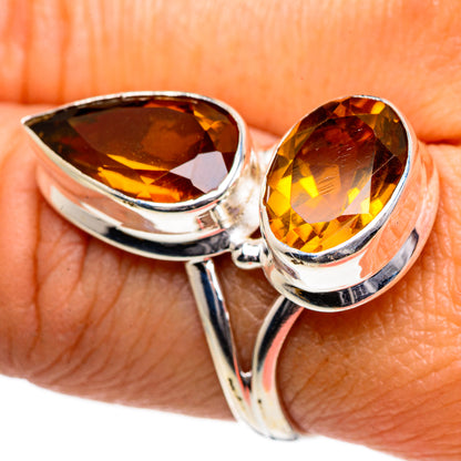 Mandarin Citrine Rings handcrafted by Ana Silver Co - RING84757