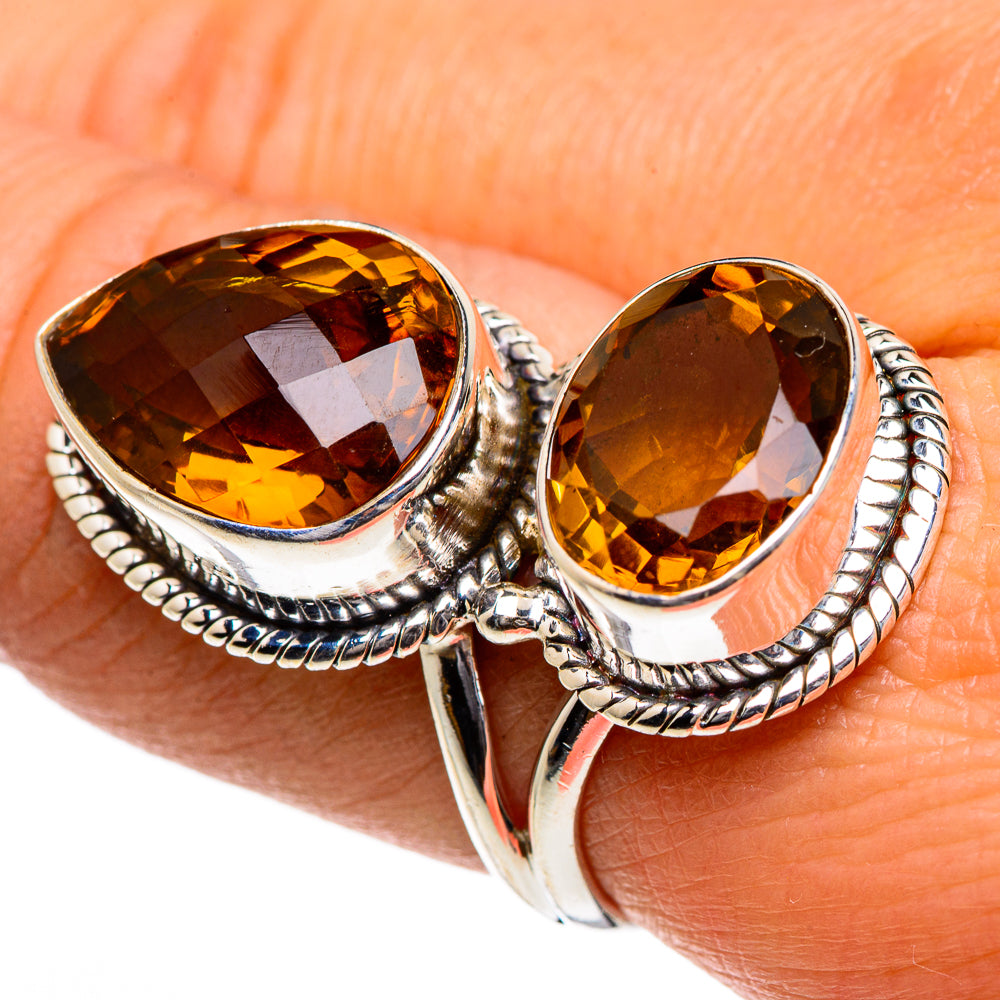 Mandarin Citrine Rings handcrafted by Ana Silver Co - RING84758