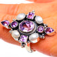 Amethyst, Cultured Pearl Rings handcrafted by Ana Silver Co - RING84761
