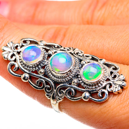 Ethiopian Opal Rings handcrafted by Ana Silver Co - RING84767