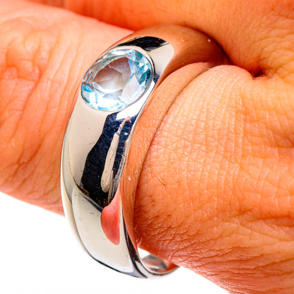 Blue Topaz Rings handcrafted by Ana Silver Co - RING84779