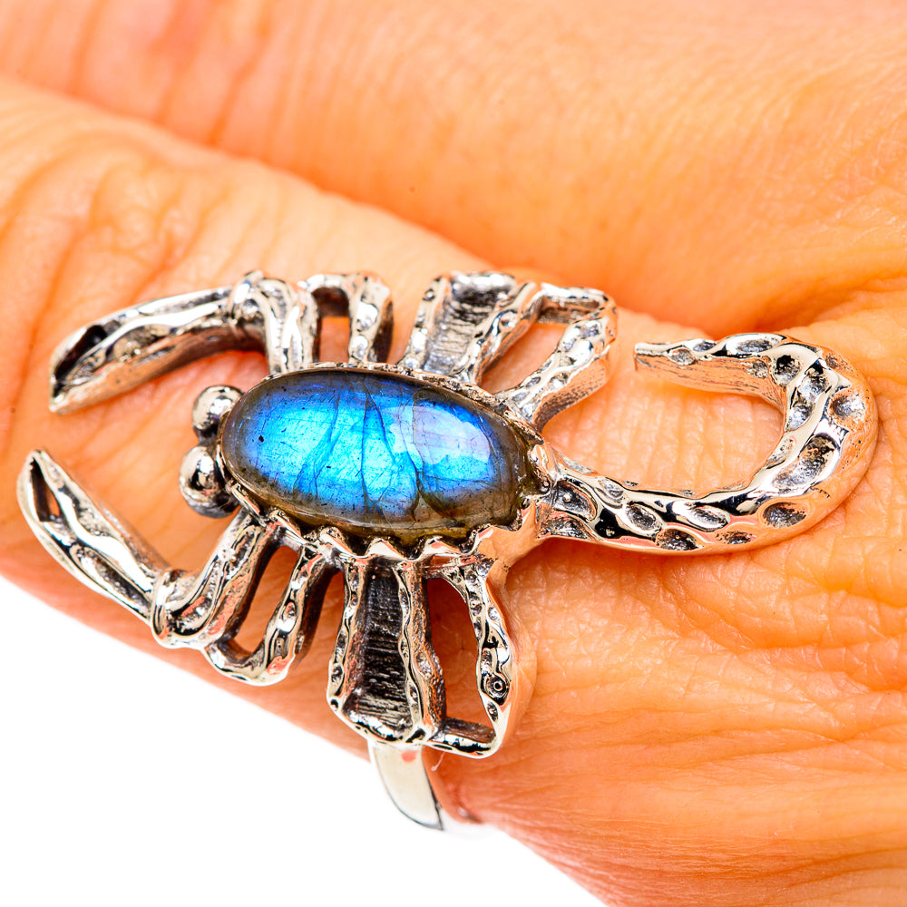 Labradorite Rings handcrafted by Ana Silver Co - RING84781