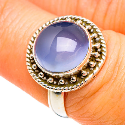 Aqua Chalcedony Rings handcrafted by Ana Silver Co - RING84782