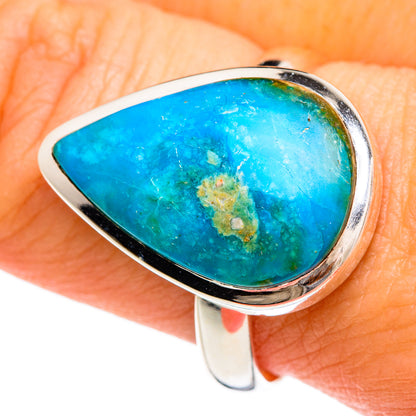 Chrysocolla Rings handcrafted by Ana Silver Co - RING84784
