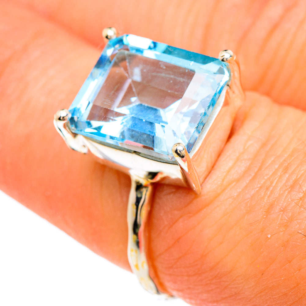 Blue Topaz Rings handcrafted by Ana Silver Co - RING84787