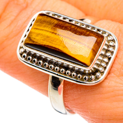 Tiger Eye Rings handcrafted by Ana Silver Co - RING84795