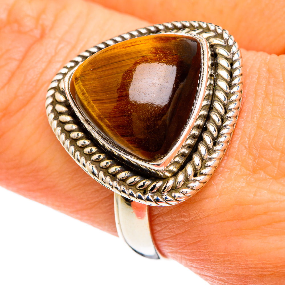 Tiger Eye Rings handcrafted by Ana Silver Co - RING84796