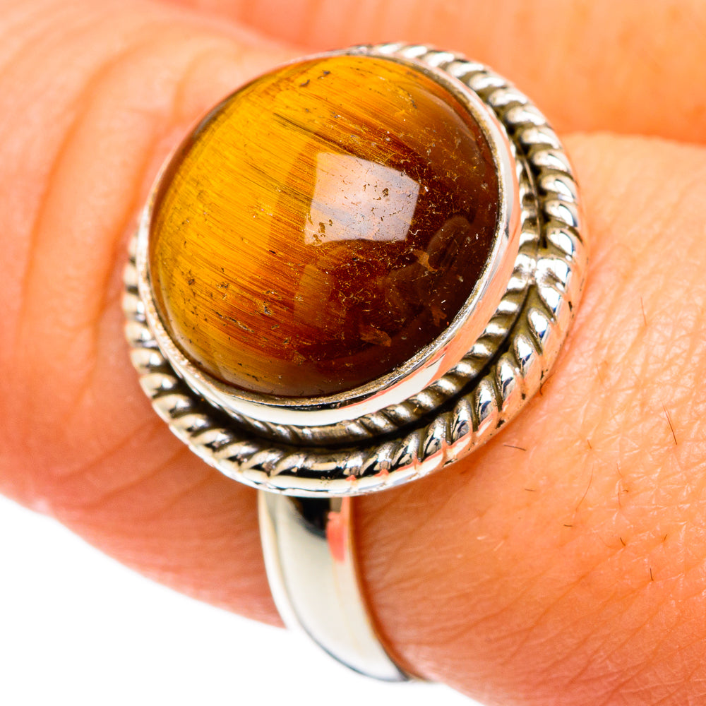 Tiger Eye Rings handcrafted by Ana Silver Co - RING84797