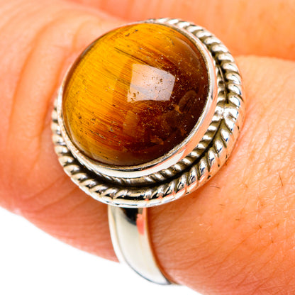 Tiger Eye Rings handcrafted by Ana Silver Co - RING84797