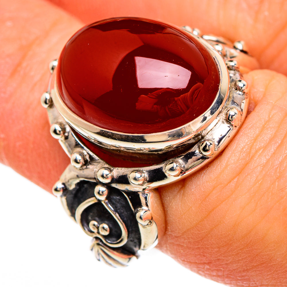 Carnelian Rings handcrafted by Ana Silver Co - RING84801