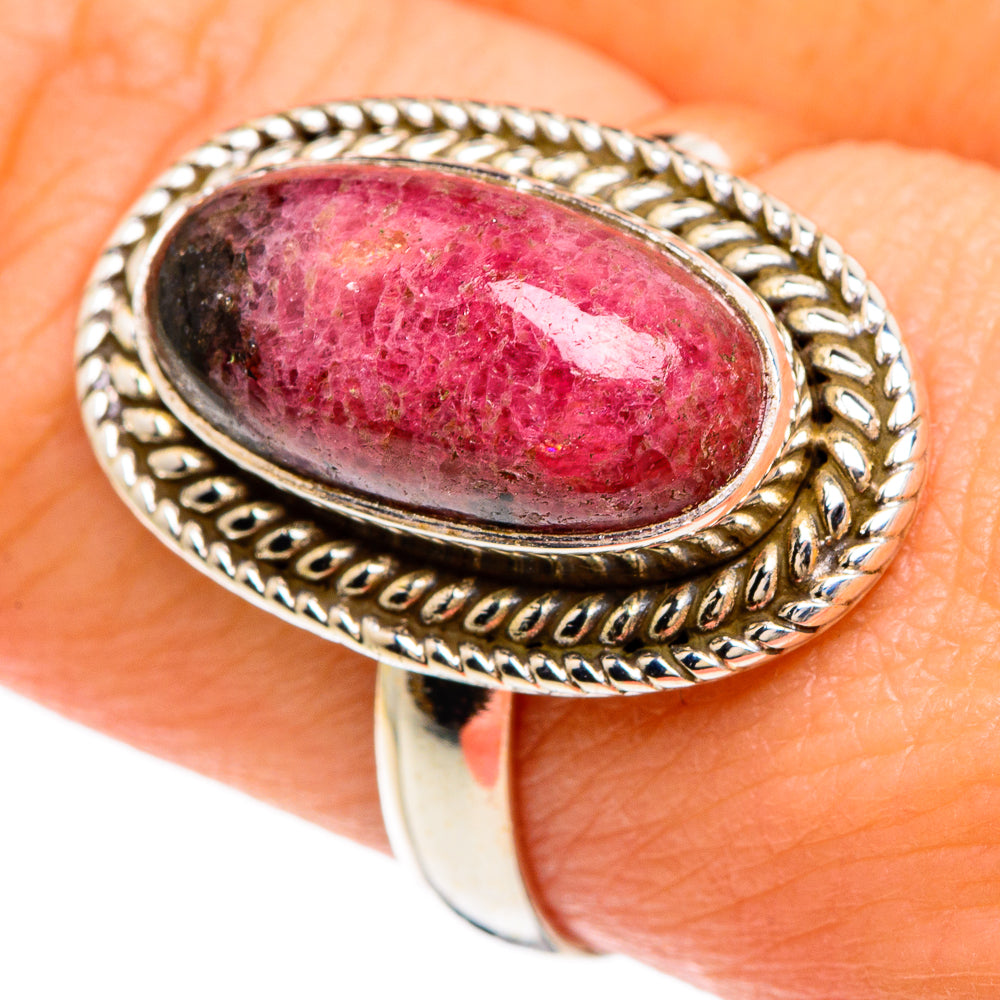 Rhodonite Rings handcrafted by Ana Silver Co - RING84803