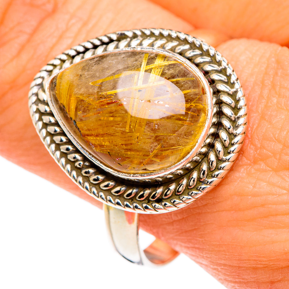 Rutilated Quartz Rings handcrafted by Ana Silver Co - RING84813