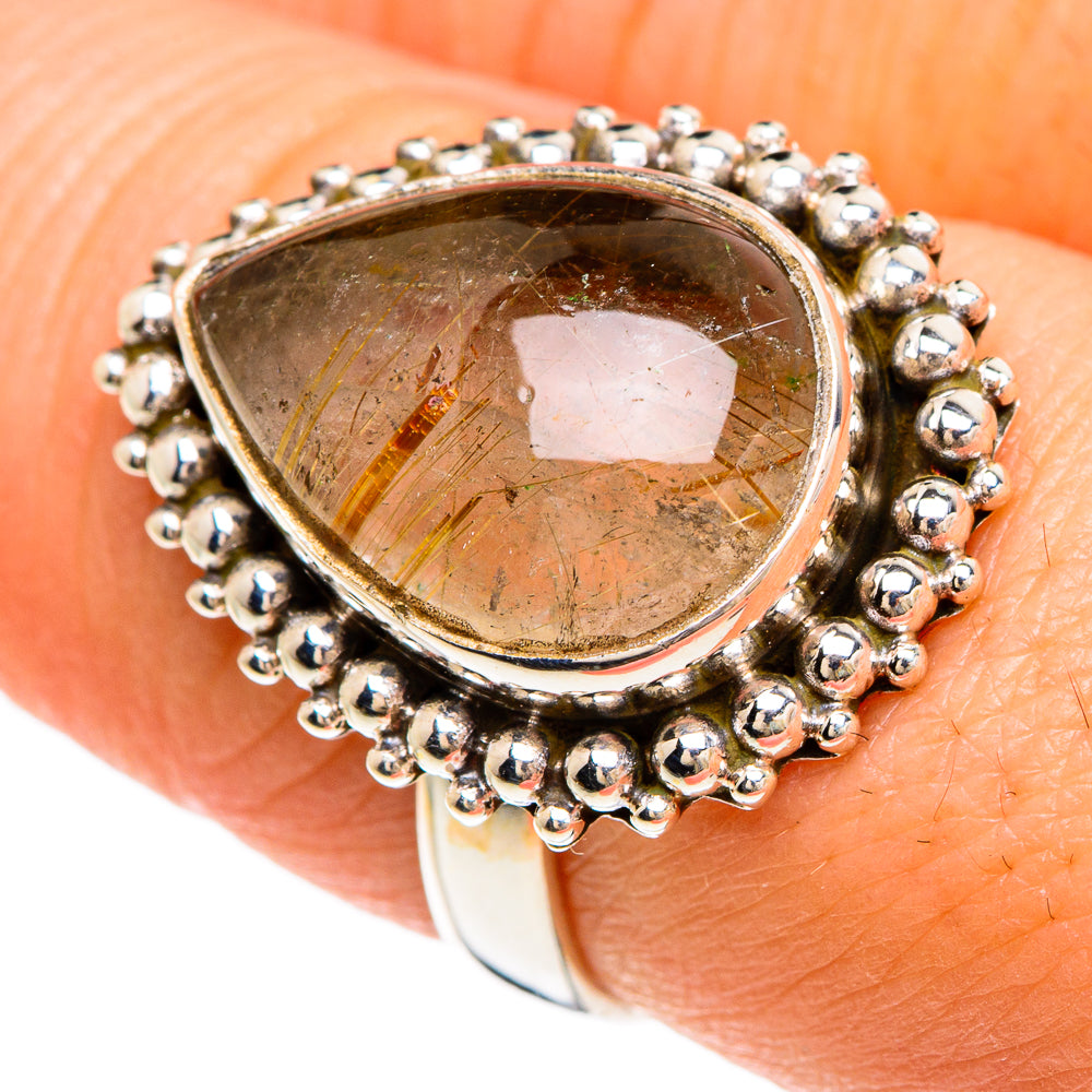 Rutilated Quartz Rings handcrafted by Ana Silver Co - RING84814