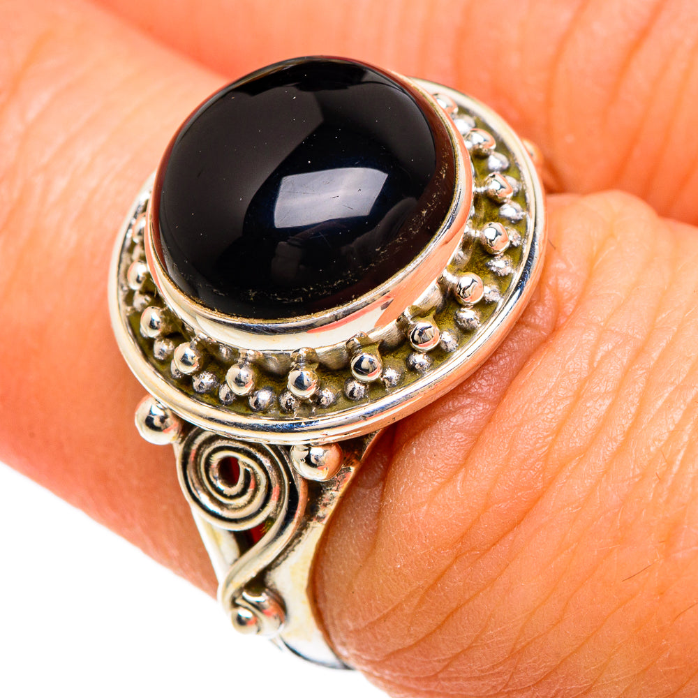 Black Onyx Rings handcrafted by Ana Silver Co - RING84815