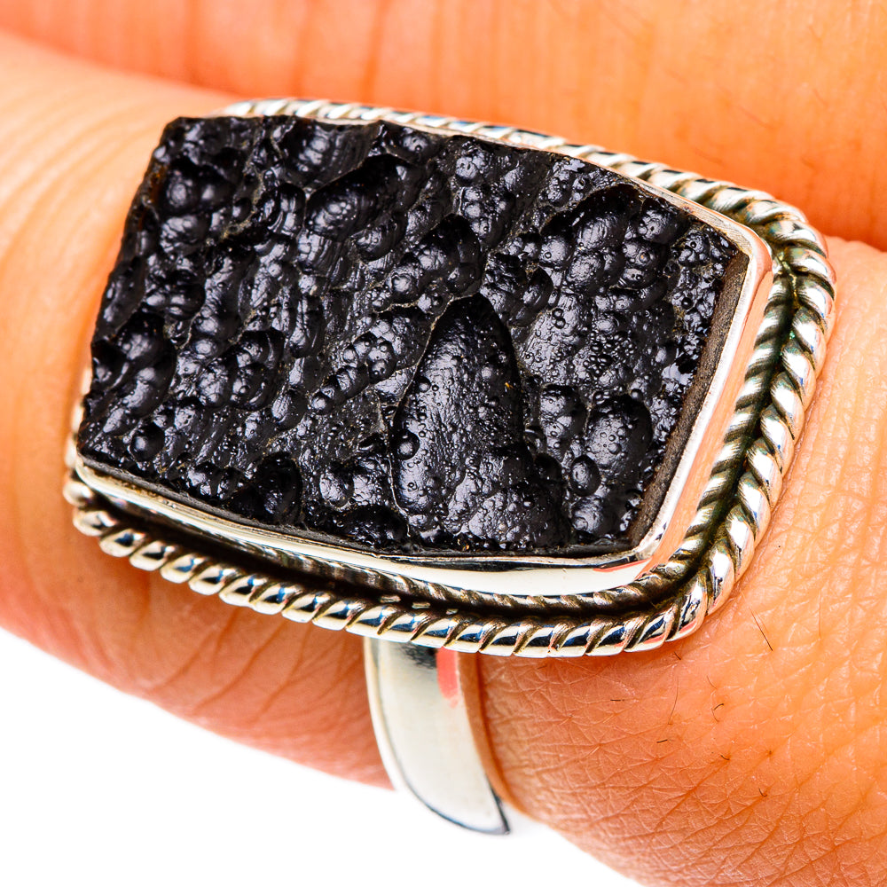 Tektite Rings handcrafted by Ana Silver Co - RING84816