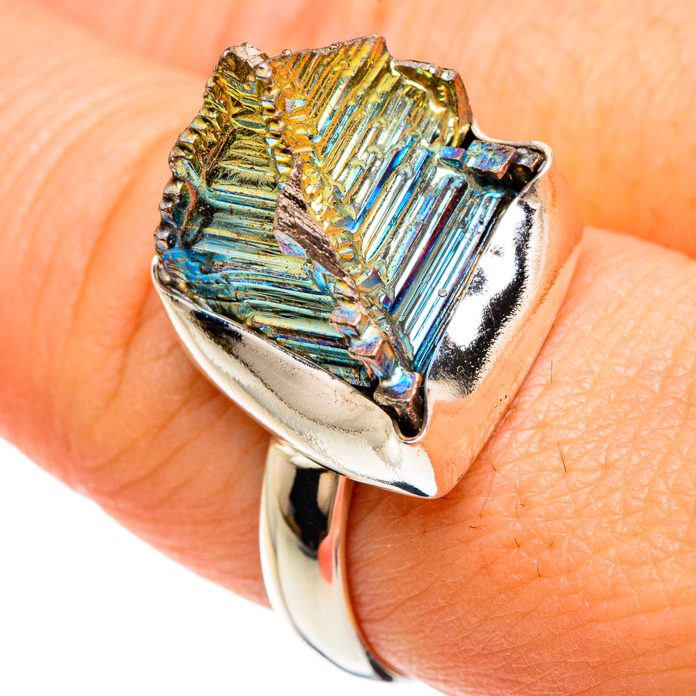 Bismuth Crystal Rings handcrafted by Ana Silver Co - RING84821