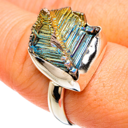 Bismuth Crystal Rings handcrafted by Ana Silver Co - RING84821