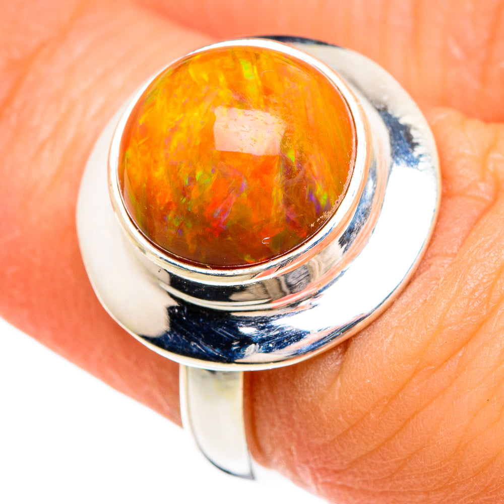 Ethiopian Opal Rings handcrafted by Ana Silver Co - RING84824