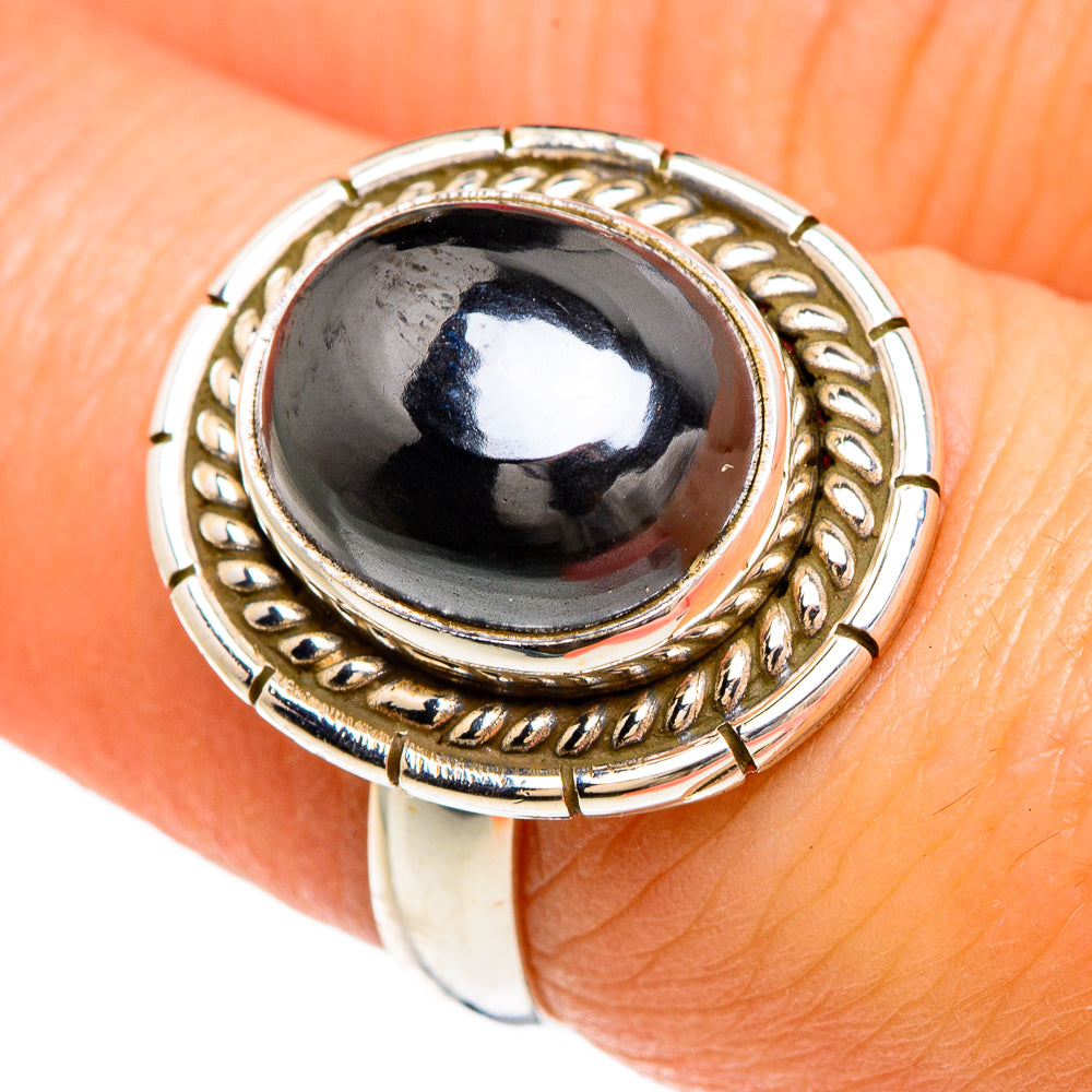 Hematite Rings handcrafted by Ana Silver Co - RING84825