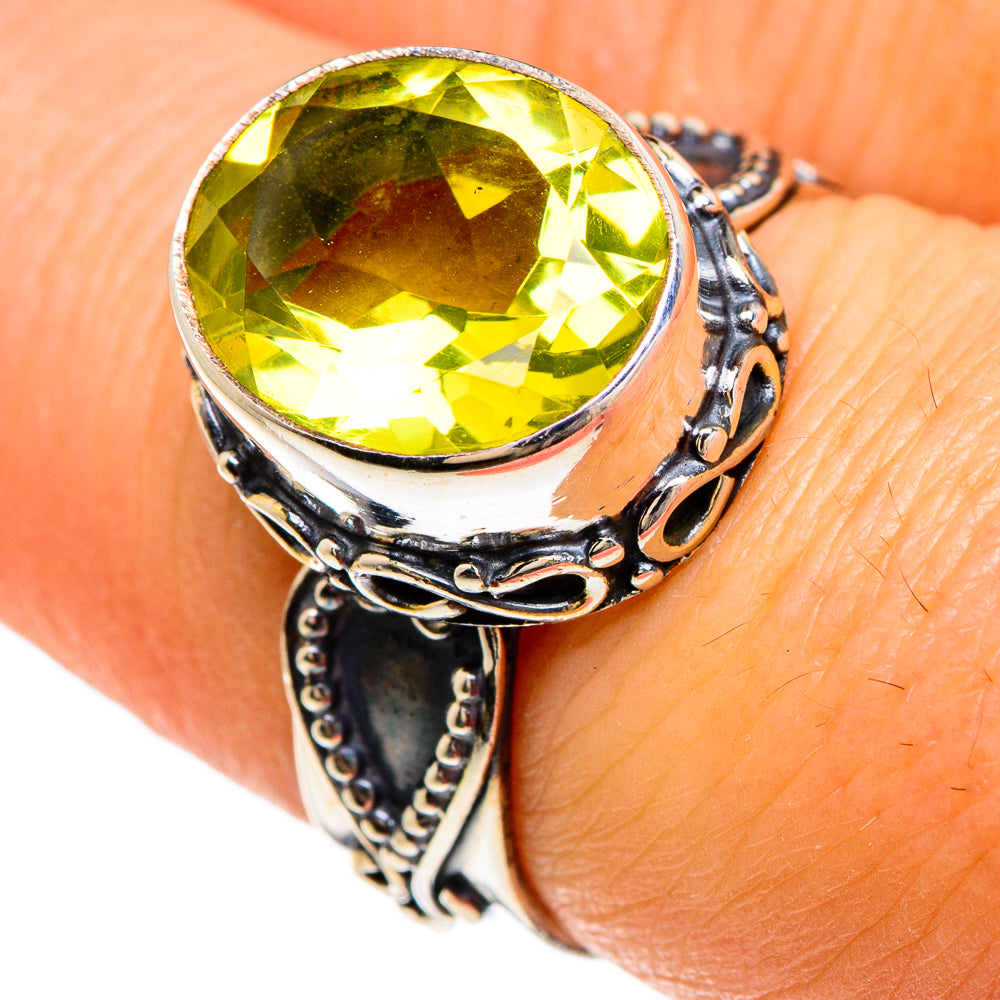 Lemon Quartz Rings handcrafted by Ana Silver Co - RING84827