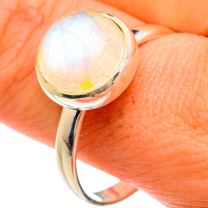 Yellow Moonstone Rings handcrafted by Ana Silver Co - RING84828
