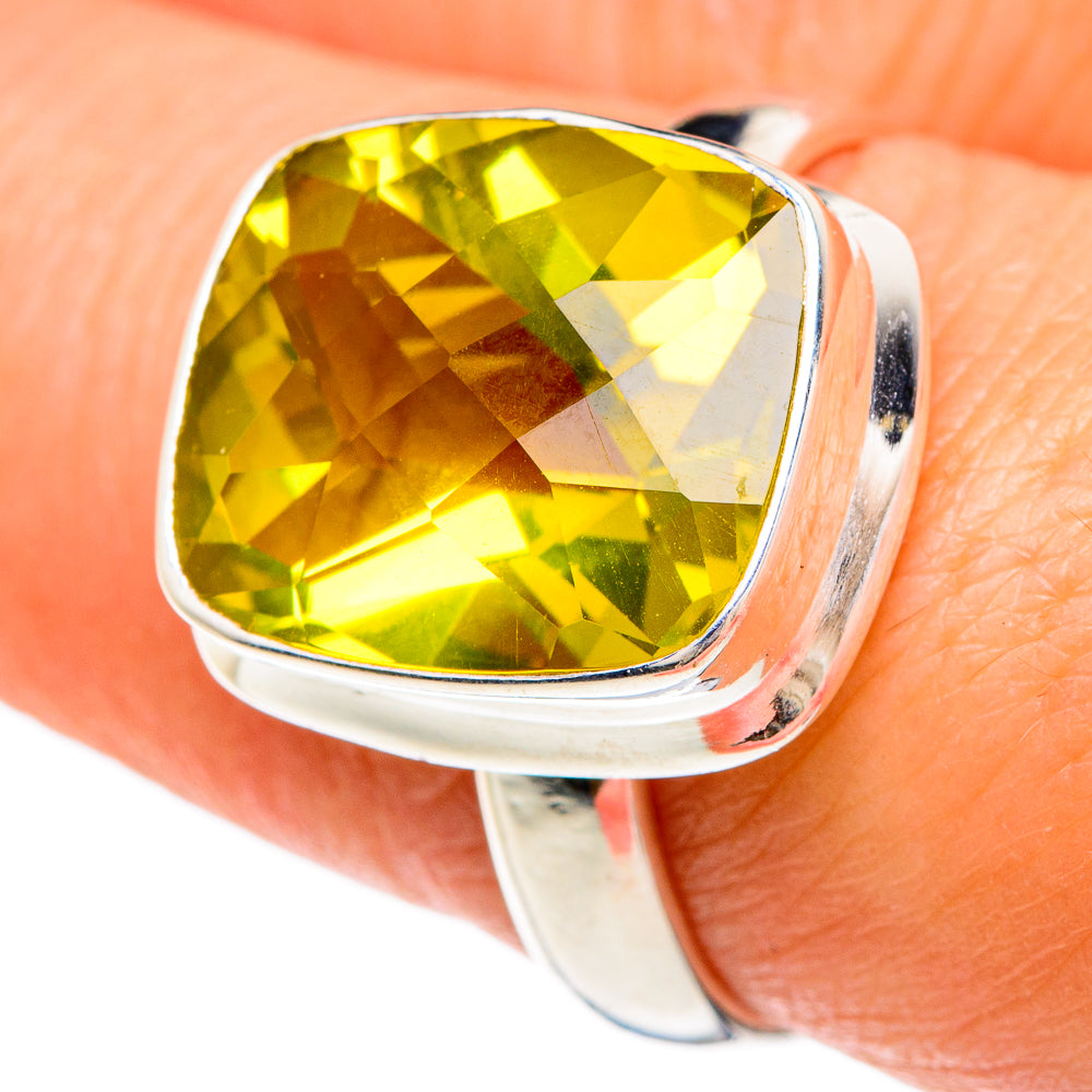 Lemon Quartz Rings handcrafted by Ana Silver Co - RING84831