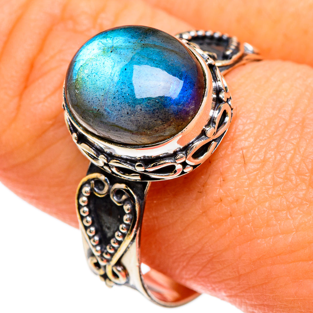 Labradorite Rings handcrafted by Ana Silver Co - RING84834