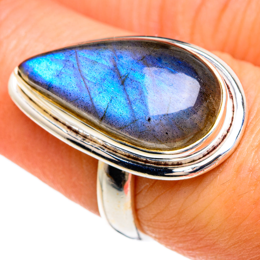 Labradorite Rings handcrafted by Ana Silver Co - RING84836