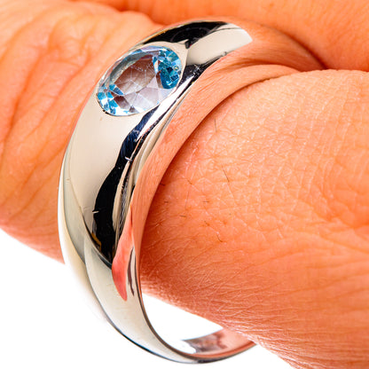Blue Topaz Rings handcrafted by Ana Silver Co - RING84839