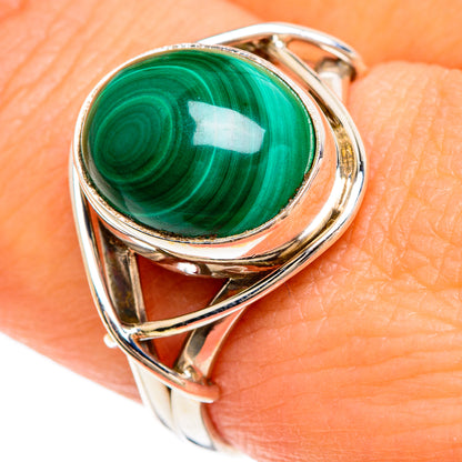 Malachite Rings handcrafted by Ana Silver Co - RING84844