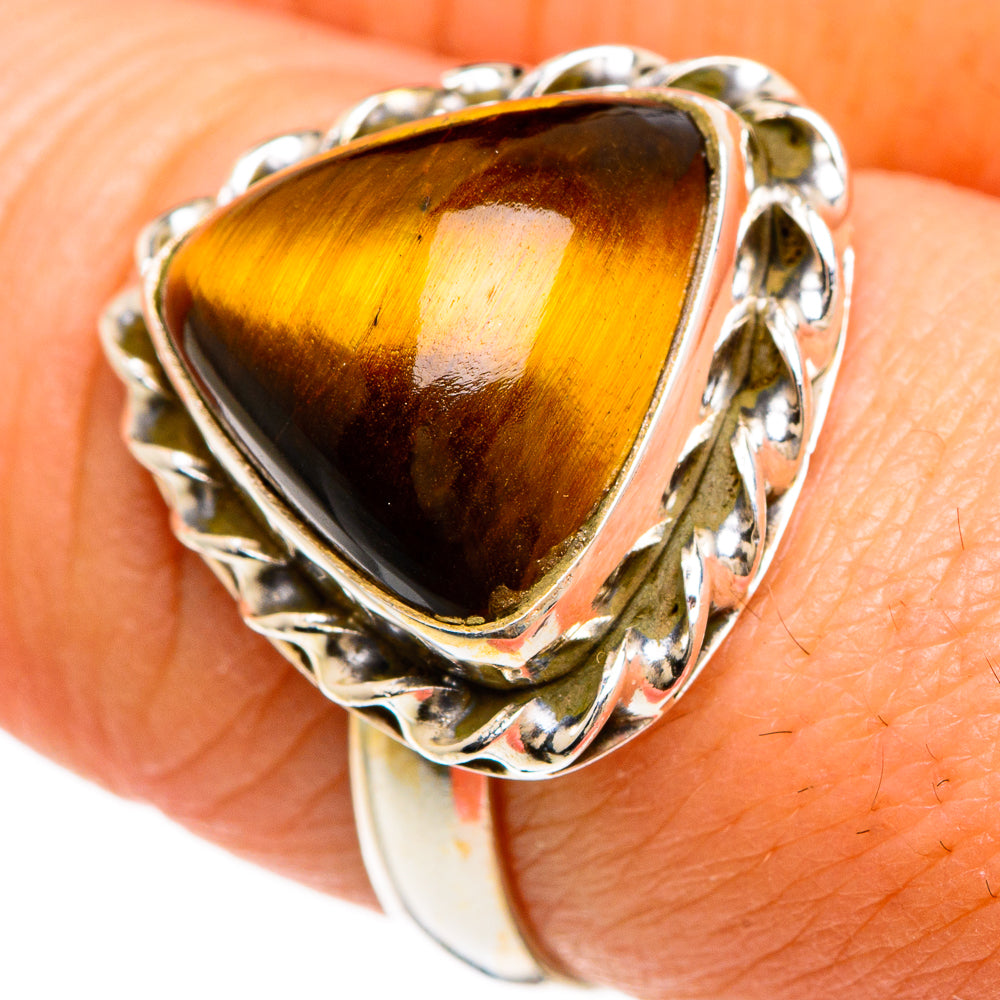 Tiger Eye Rings handcrafted by Ana Silver Co - RING84847
