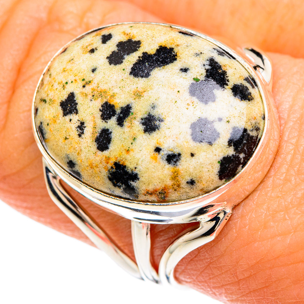 Dalmatian Jasper Rings handcrafted by Ana Silver Co - RING84849