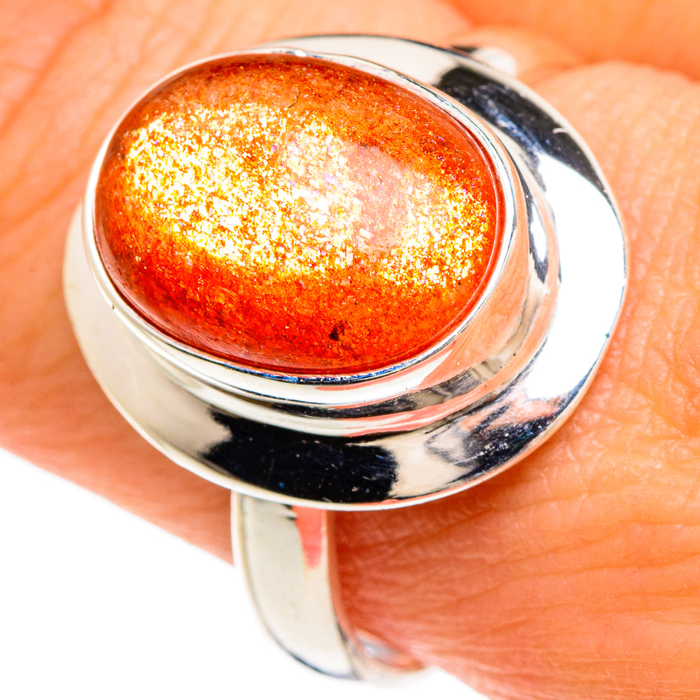 Sunstone Rings handcrafted by Ana Silver Co - RING84852