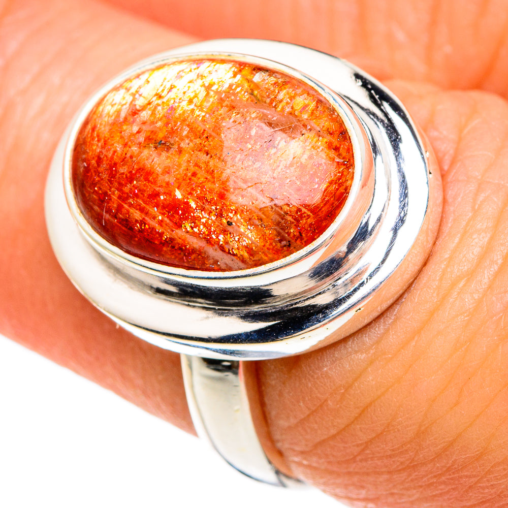 Sunstone Rings handcrafted by Ana Silver Co - RING84854