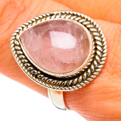 Rose Quartz Rings handcrafted by Ana Silver Co - RING84858