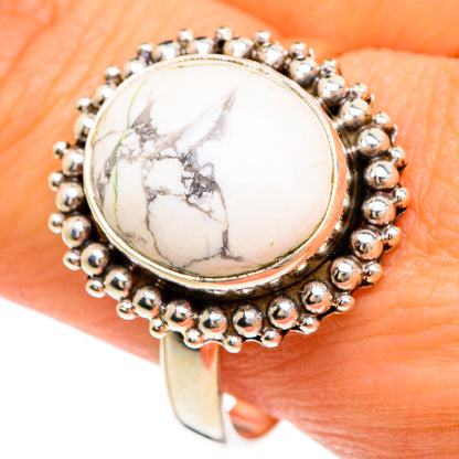 Howlite Rings handcrafted by Ana Silver Co - RING84867