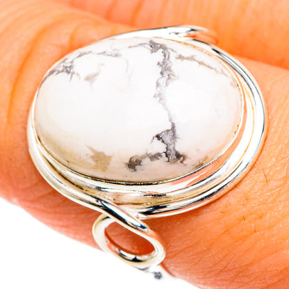 Howlite Rings handcrafted by Ana Silver Co - RING84868