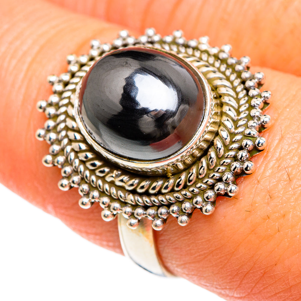 Hematite Rings handcrafted by Ana Silver Co - RING84873