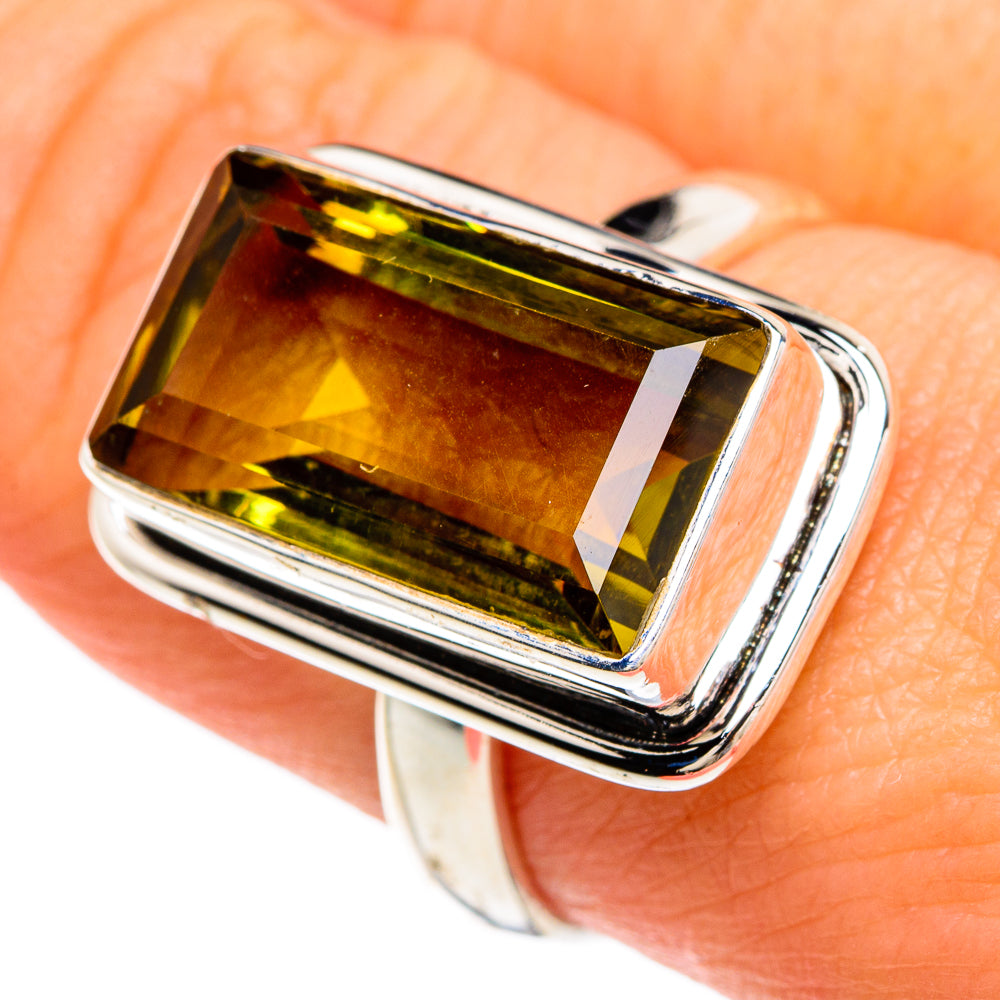 Olive Quartz Rings handcrafted by Ana Silver Co - RING84876