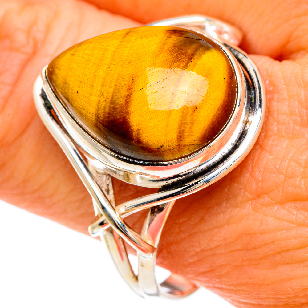 Tiger Eye Rings handcrafted by Ana Silver Co - RING84892