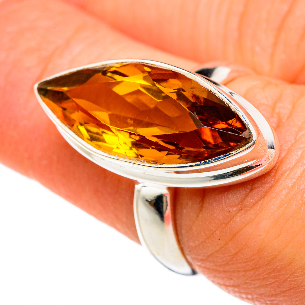 Mandarin Citrine Rings handcrafted by Ana Silver Co - RING84896