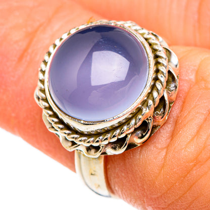 Aqua Chalcedony Rings handcrafted by Ana Silver Co - RING84928