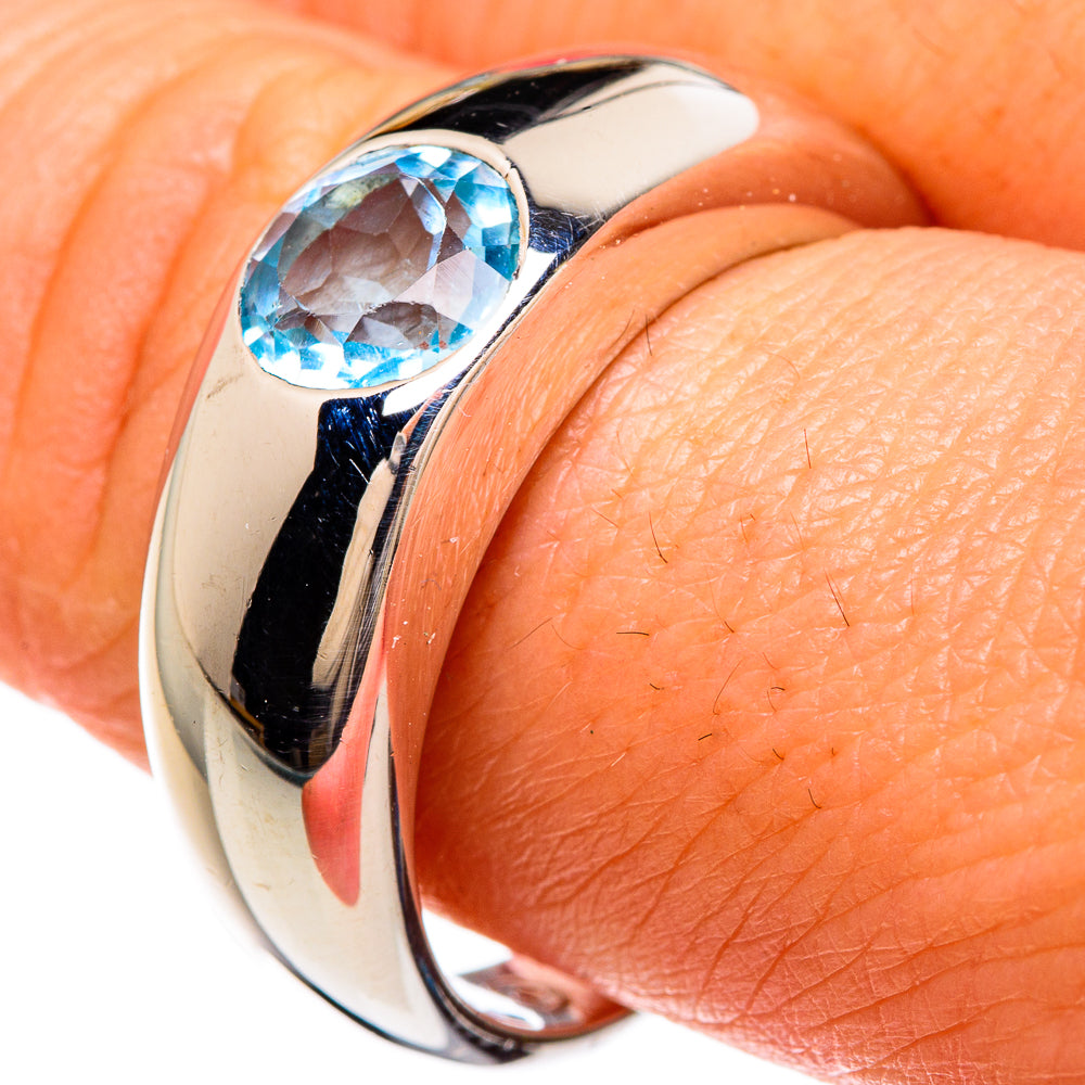 Blue Topaz Rings handcrafted by Ana Silver Co - RING84933