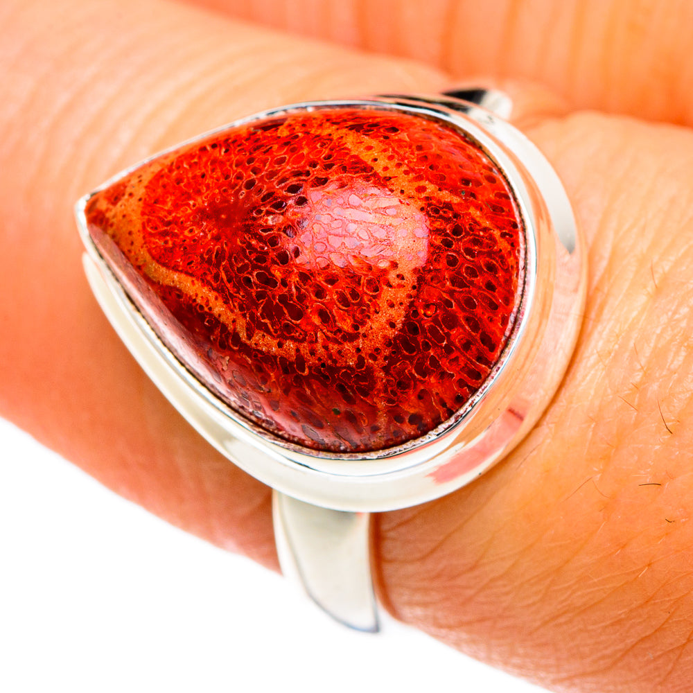 Sponge Coral Rings handcrafted by Ana Silver Co - RING84946