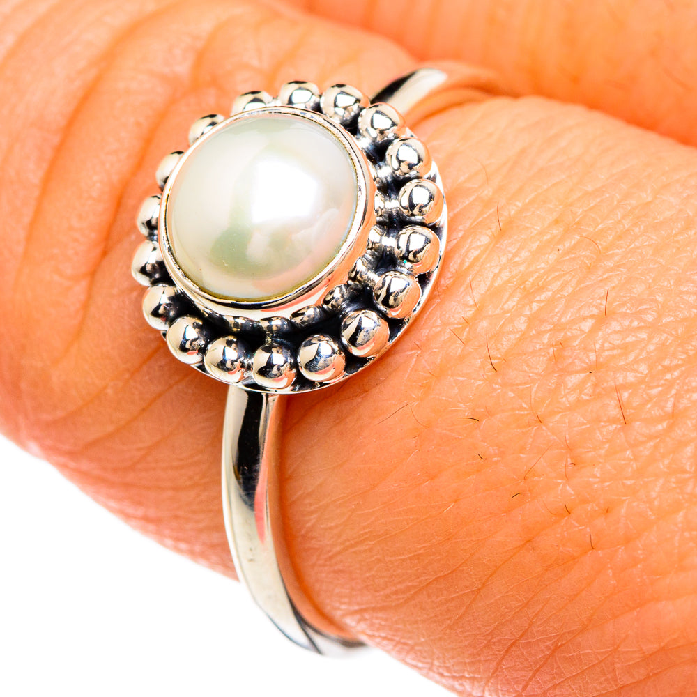 Cultured Pearl Rings handcrafted by Ana Silver Co - RING84962