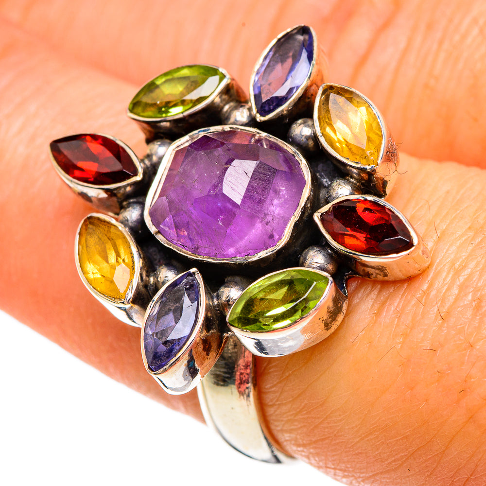 Amethyst, Garnet, Peridot, Citrine Rings handcrafted by Ana Silver Co - RING84964